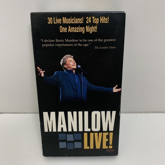 Manilow Live! VHS ** - Picture 1 of 3
